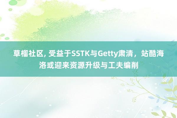 草榴社区， 受益于SSTK与Getty肃清，站酷海洛或迎来资源升级与工夫编削