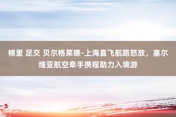 楠里 足交 贝尔格莱德-上海直飞航路怒放，塞尔维亚航空牵手携程助力入境游